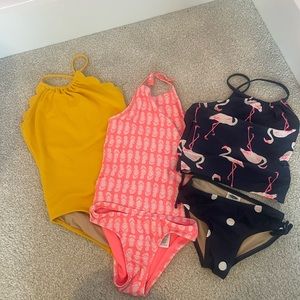 Girls bathing suit bundle